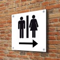 10x10cm Aluminium Dibond Tekstbordje (ONTWERP ZELF)